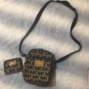 Michael Kors crossbody and wallet